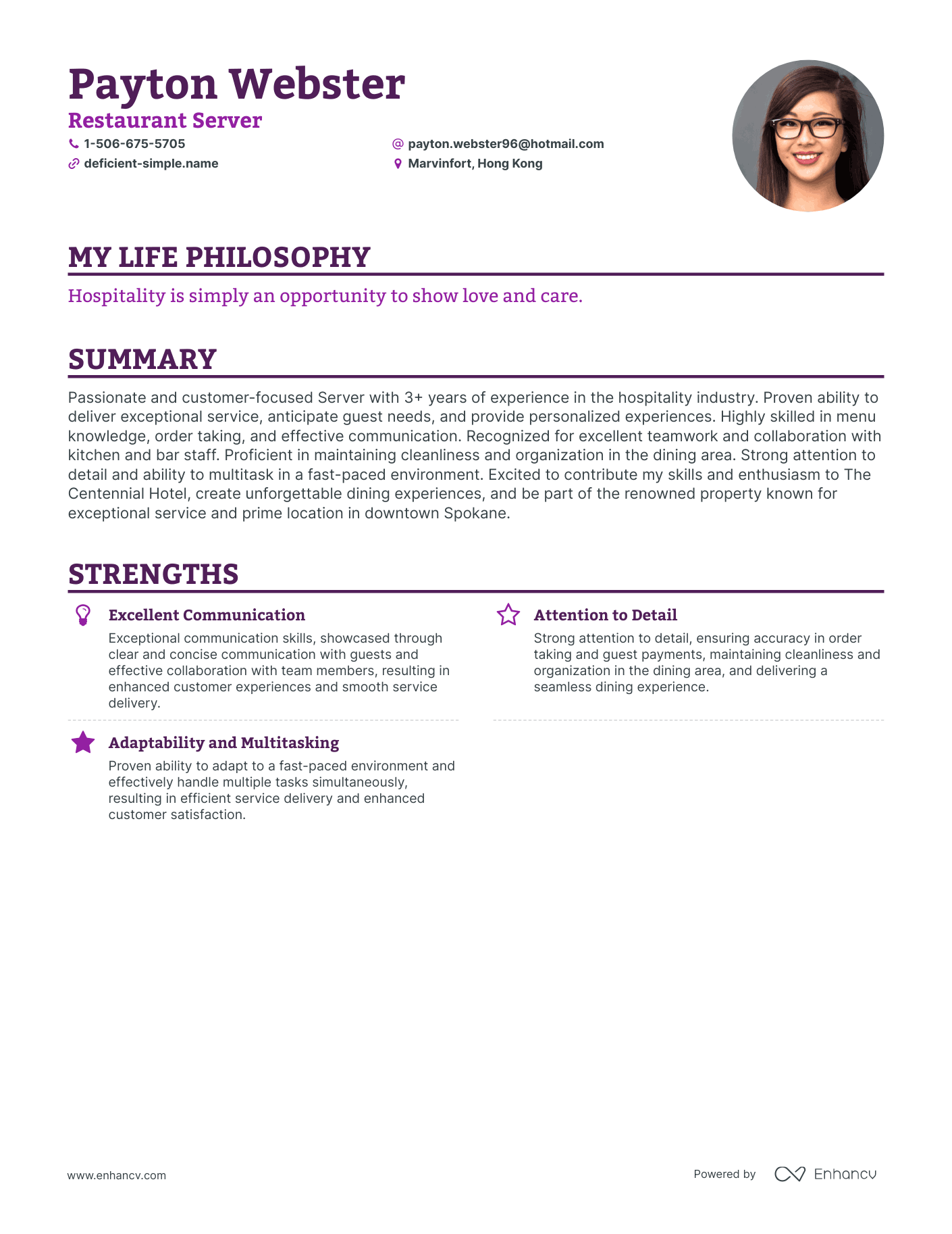3 Successful Restaurant Server Resume Examples And Writing Tips for 2026