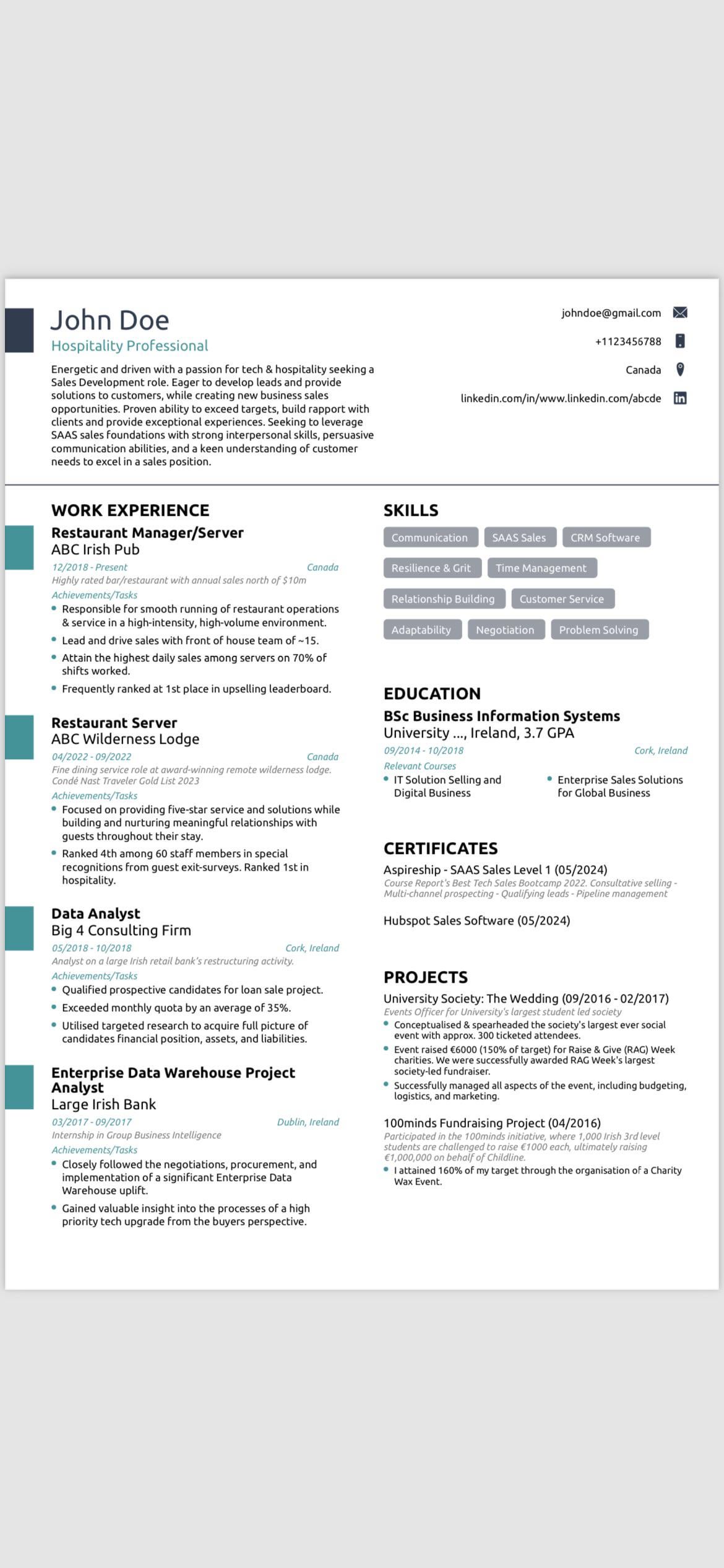 Server to Tech: Complete Resume Transformation Guide for Hospitality Workers Entering Tech in 2026
