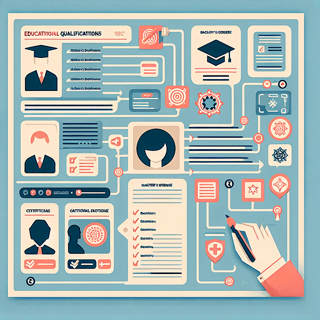a list of educational qualifications and certifications on a resume