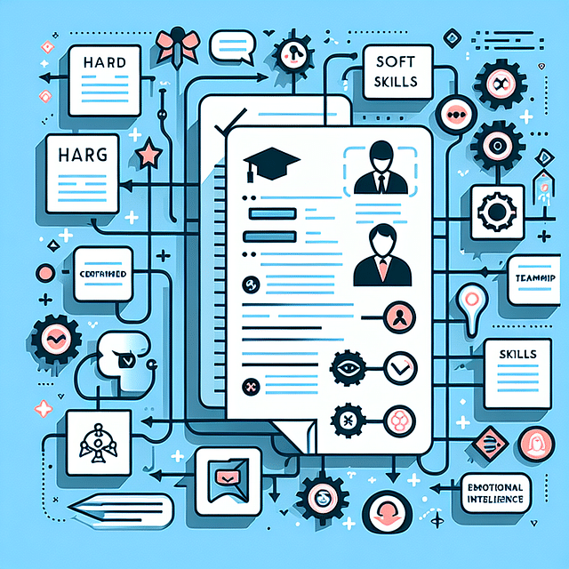 a creative display of hard and soft skills on a resume