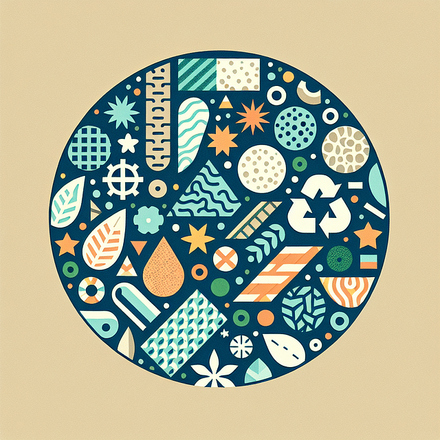 close-up of textured eco-friendly paper