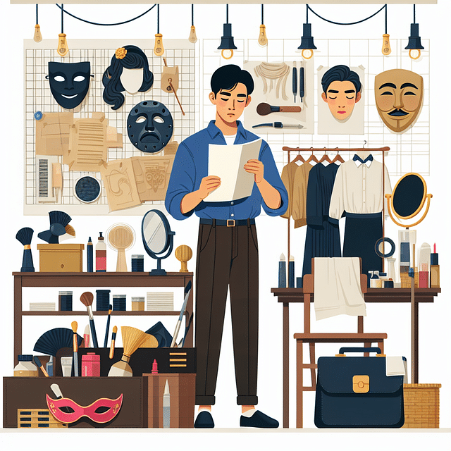 actor in a workshop setting