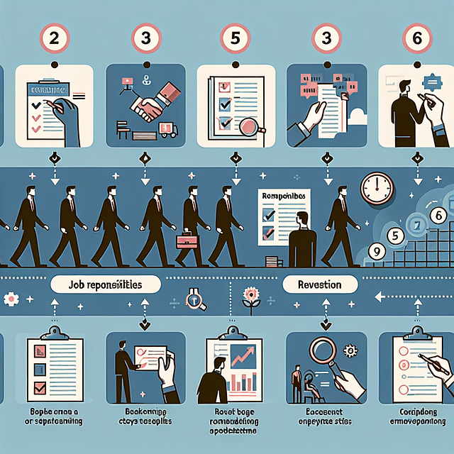 bullet list of job responsibilities with action verbs and numbers