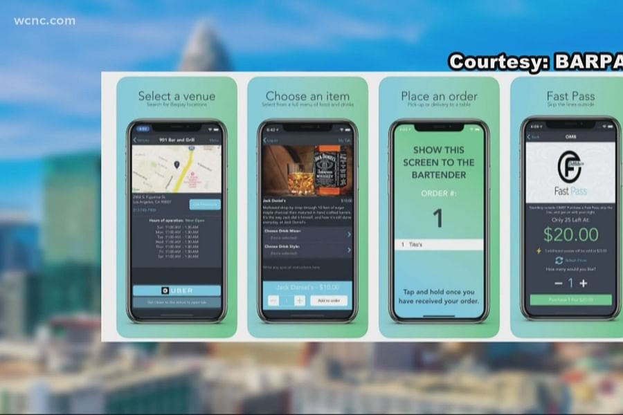bartender handling payments