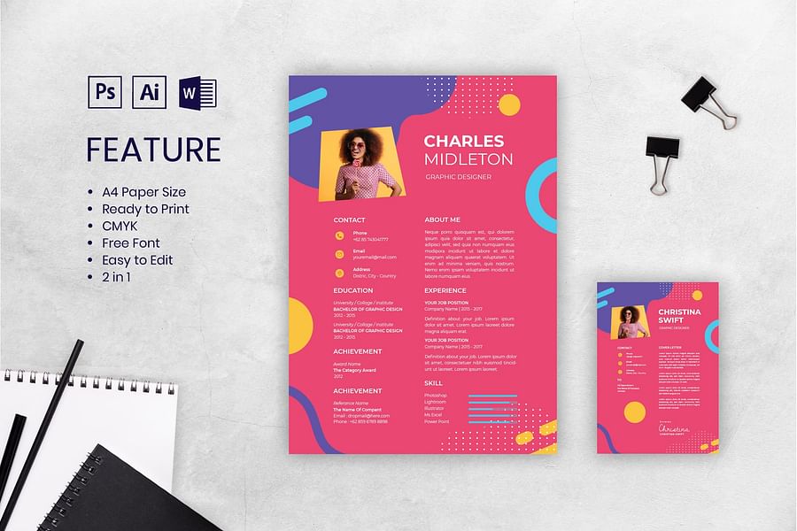 matte creative resume paper