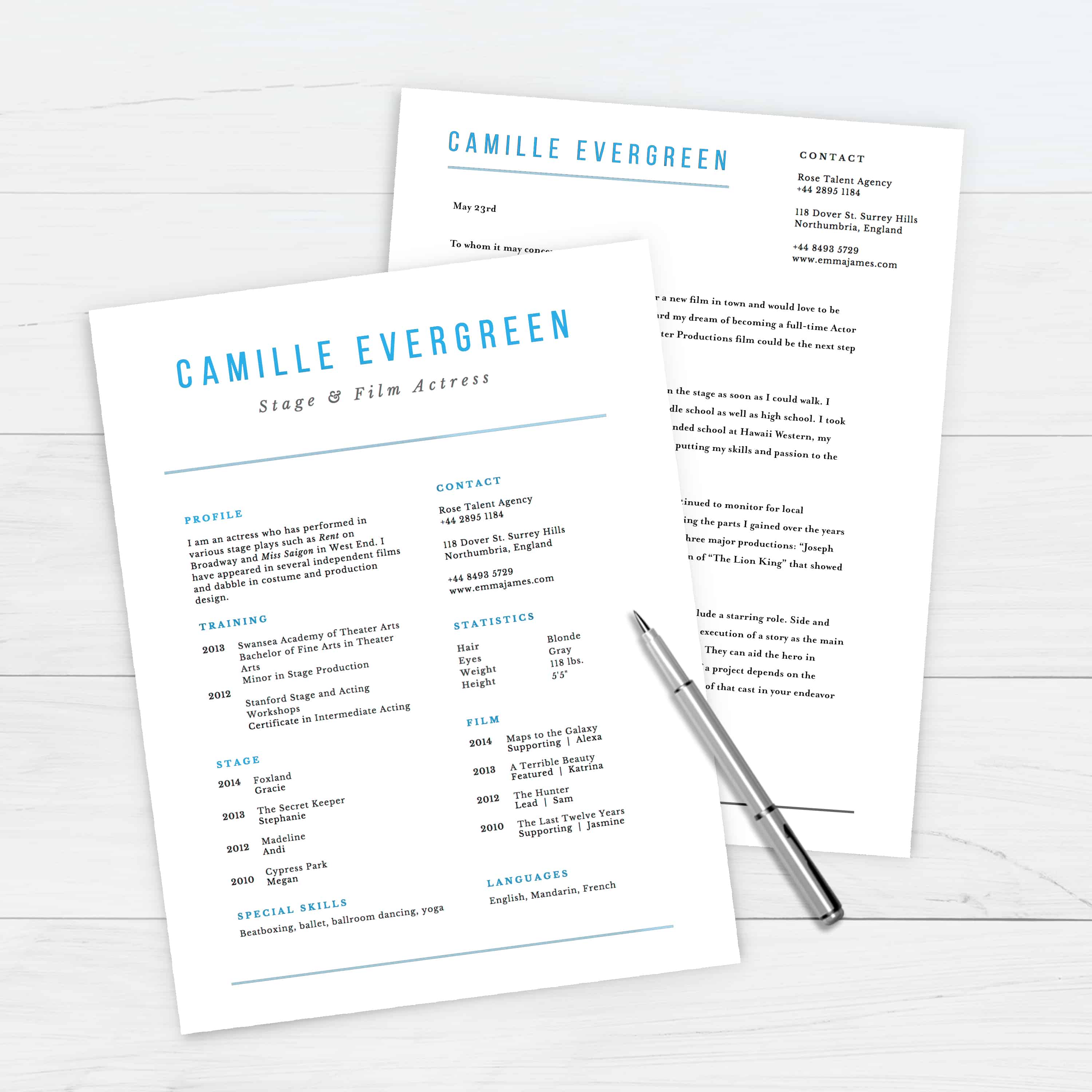 off-white professional resume paper