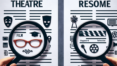 Acting Resume Showdown: Theatre vs Film and Television – Tailoring Your CV to Your Audience