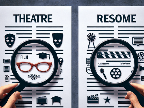 Acting Resume Showdown: Theatre vs Film and Television – Tailoring Your CV to Your Audience