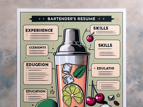 The Cocktail of Success: Blending Experience and Skills in a Bartender Resume