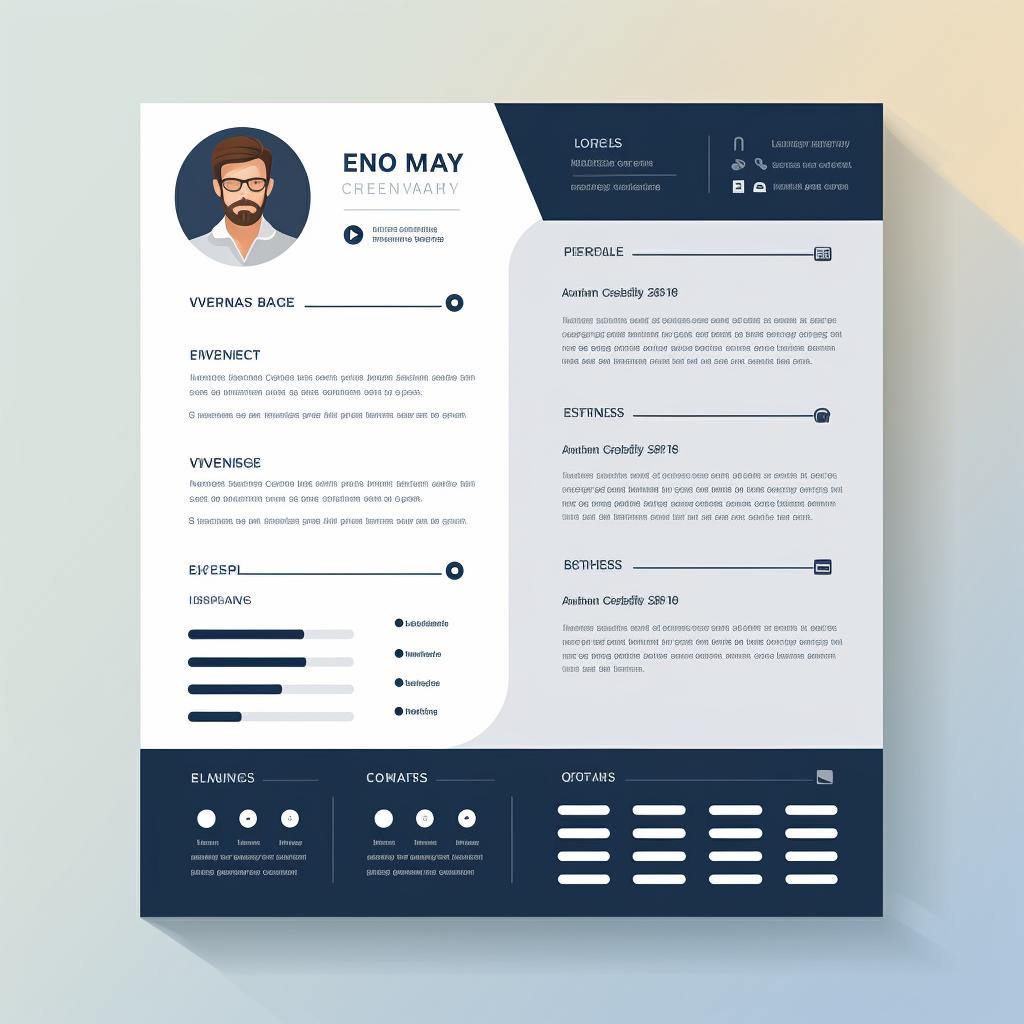 Modern, clean resume layout
