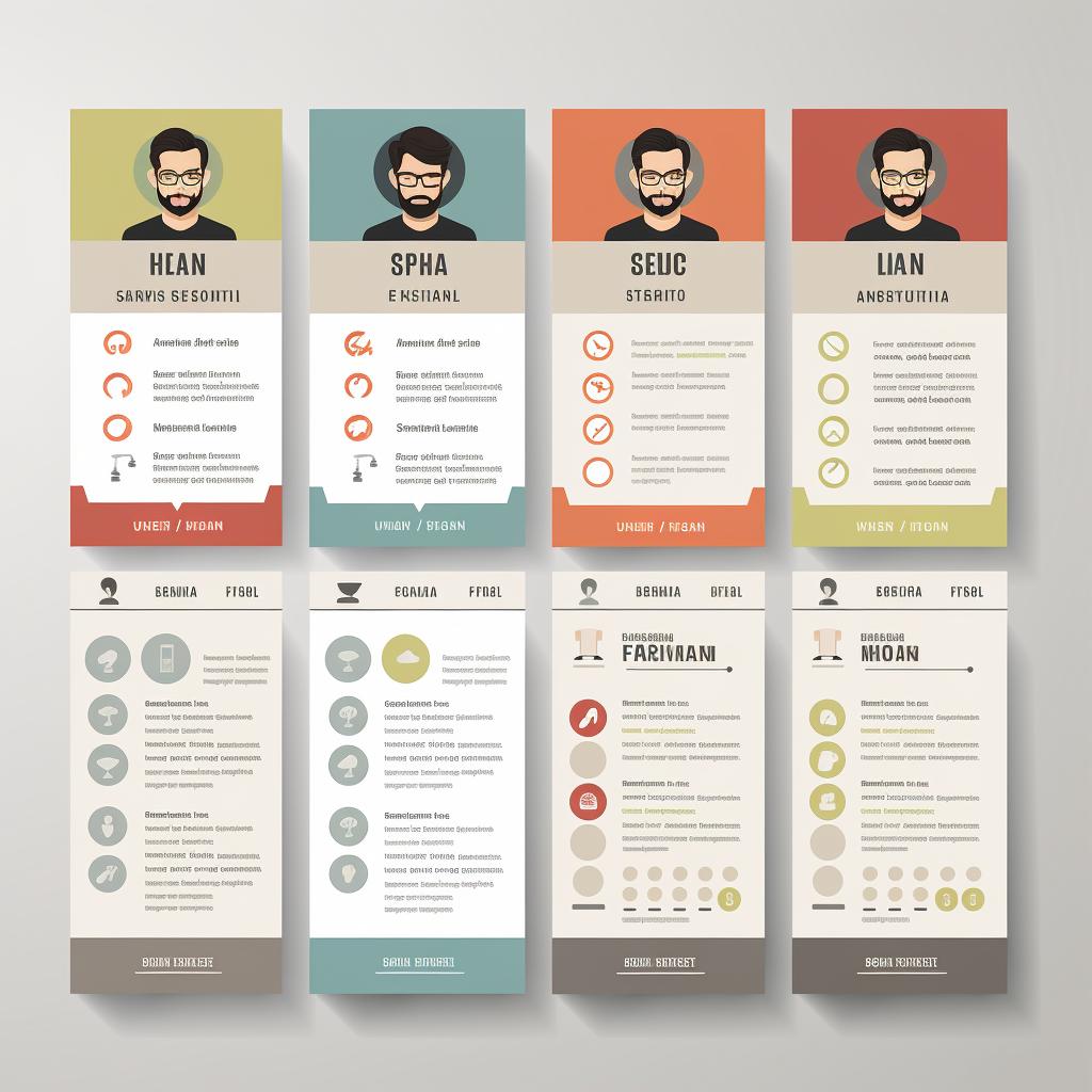A selection of resume templates for software engineers