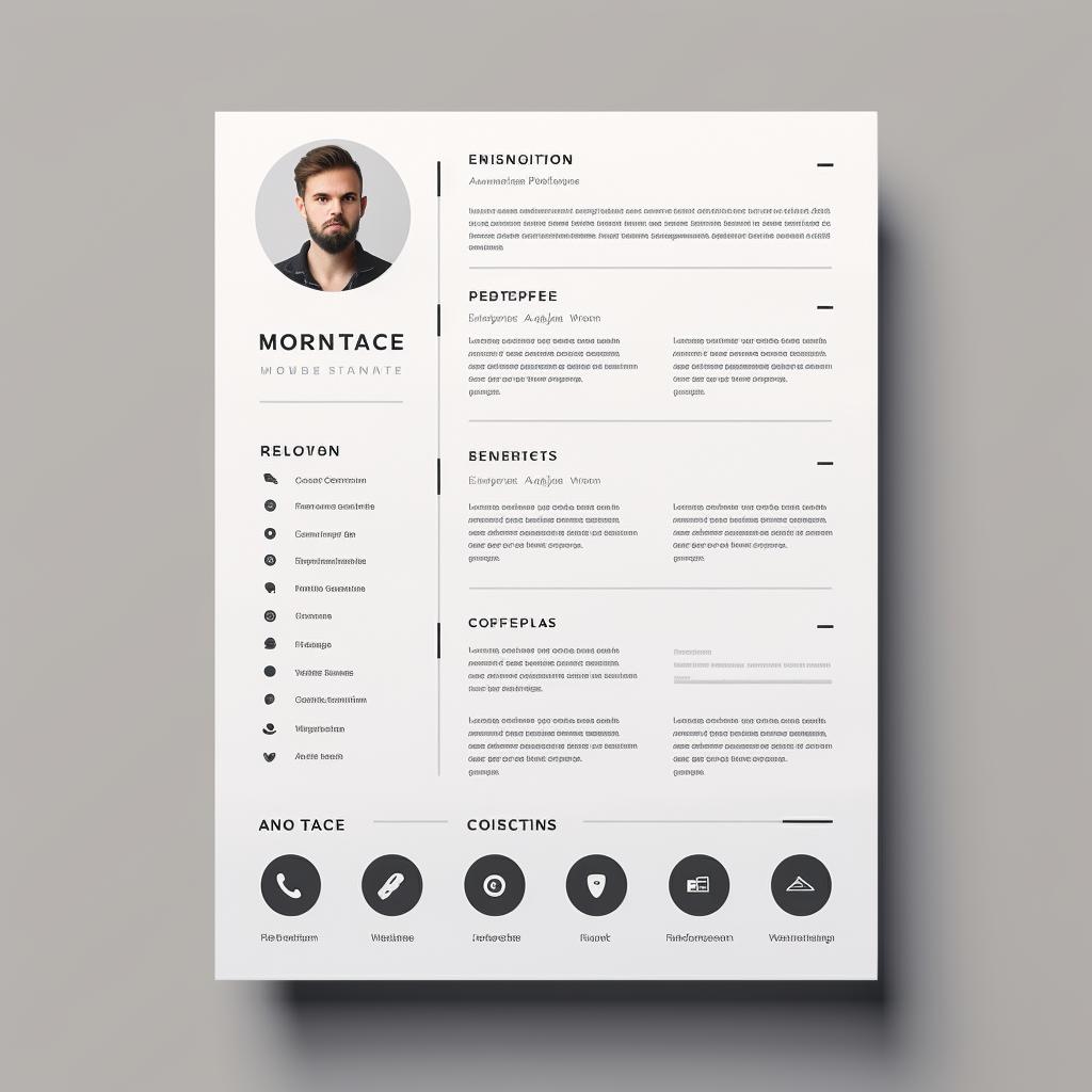 A modern, clean, and professional resume layout with headings and bullet points